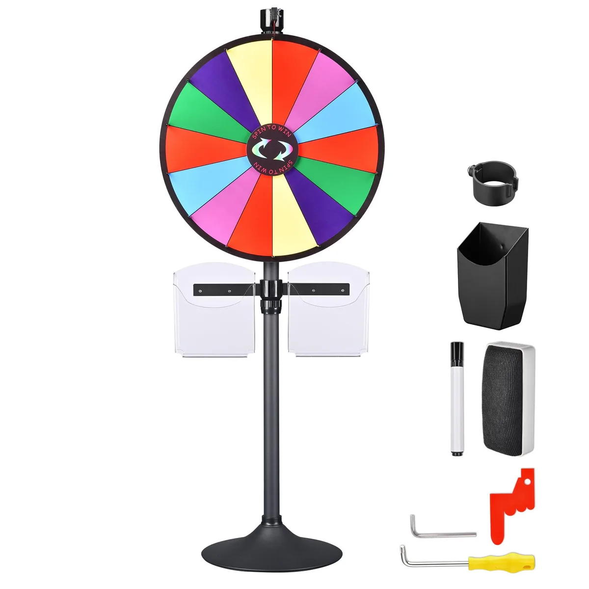 Yescom USA, Inc. Yescom USA, Inc. 35PRWSET008-24P22 24" Prize Wheel Kit with 2 Brochure Holders — product photo