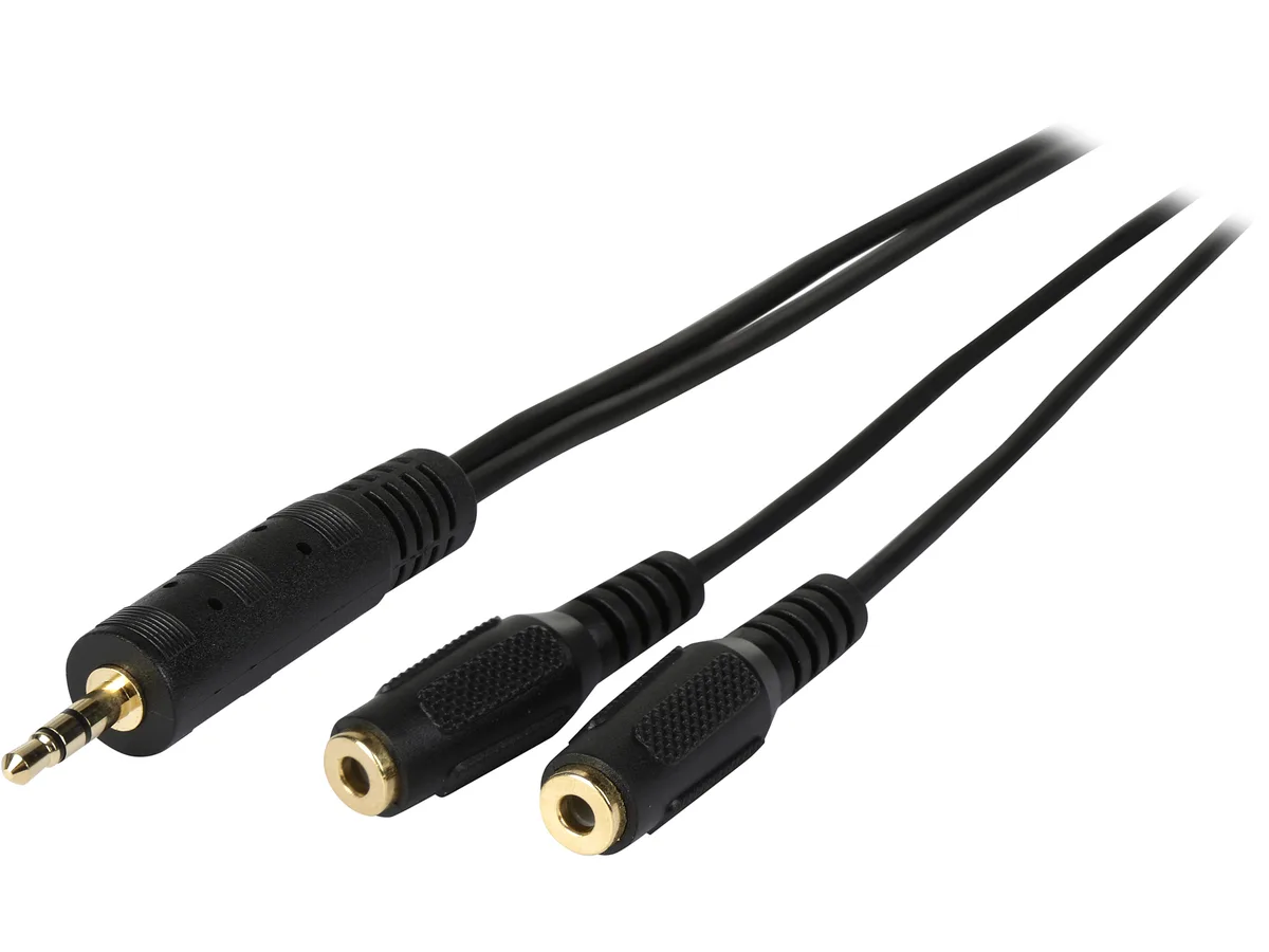 Tripp Lite Tripp Lite P313-001 12" 3.5mm Stereo Y-Adapter Cable — product photo