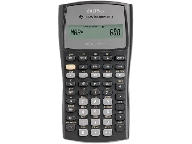 Texas Instruments Texas Instruments BAIIPLUS Financial Calculator 10-Digit LCD — product photo