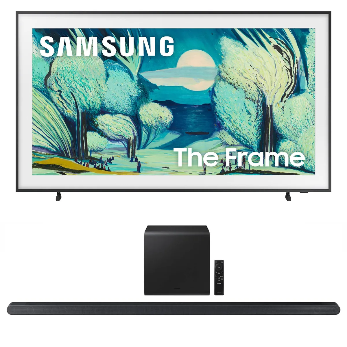SAMSUNG SAMSUNG QN65LS03FAFXZA 65" QLED 4K 120Hz TV + HW-S800D 3.1.2 Soundbar — product photo