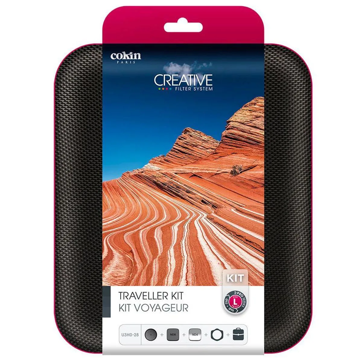 Cokin Z-Pro filter kit in semi-hard case with holder, polariser, ND and graduated ND filters
