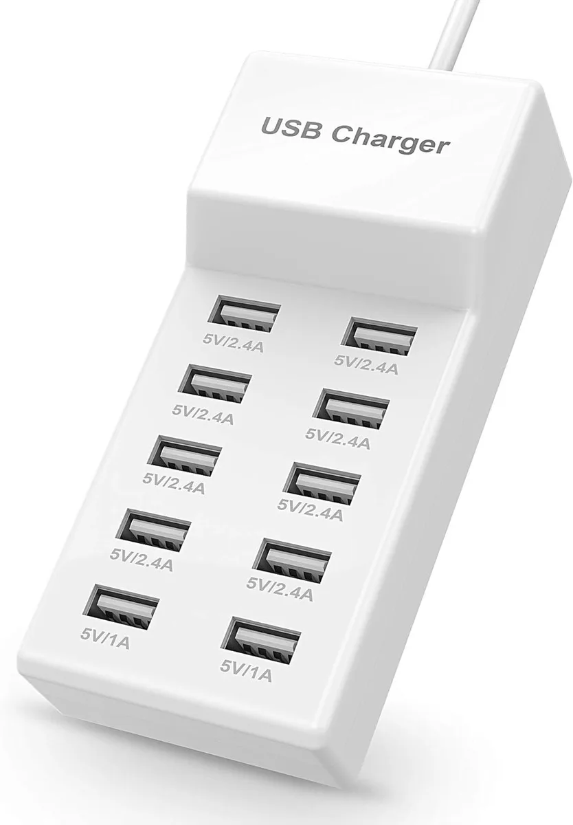 PISKEKAT PISKEKAT 10-Port USB Charger Kit 100-240V 2.4A 10A — product photo