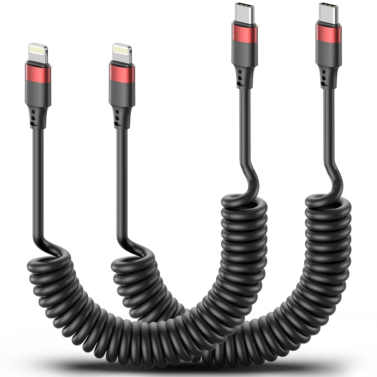  Vienceen Vienceen-LC-USBC-2P-1.5M 2-pack lightning cable 1.5 ft coiled — product photo