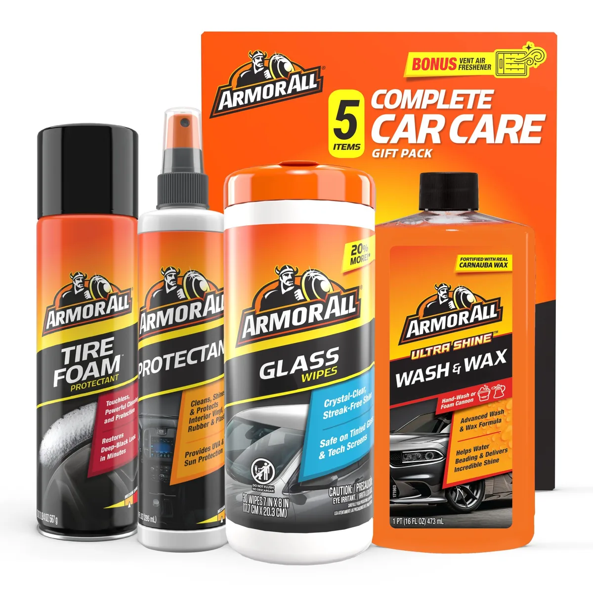  Metra 13703D Armor All 4-Piece Car Cleaning Kit — product photo