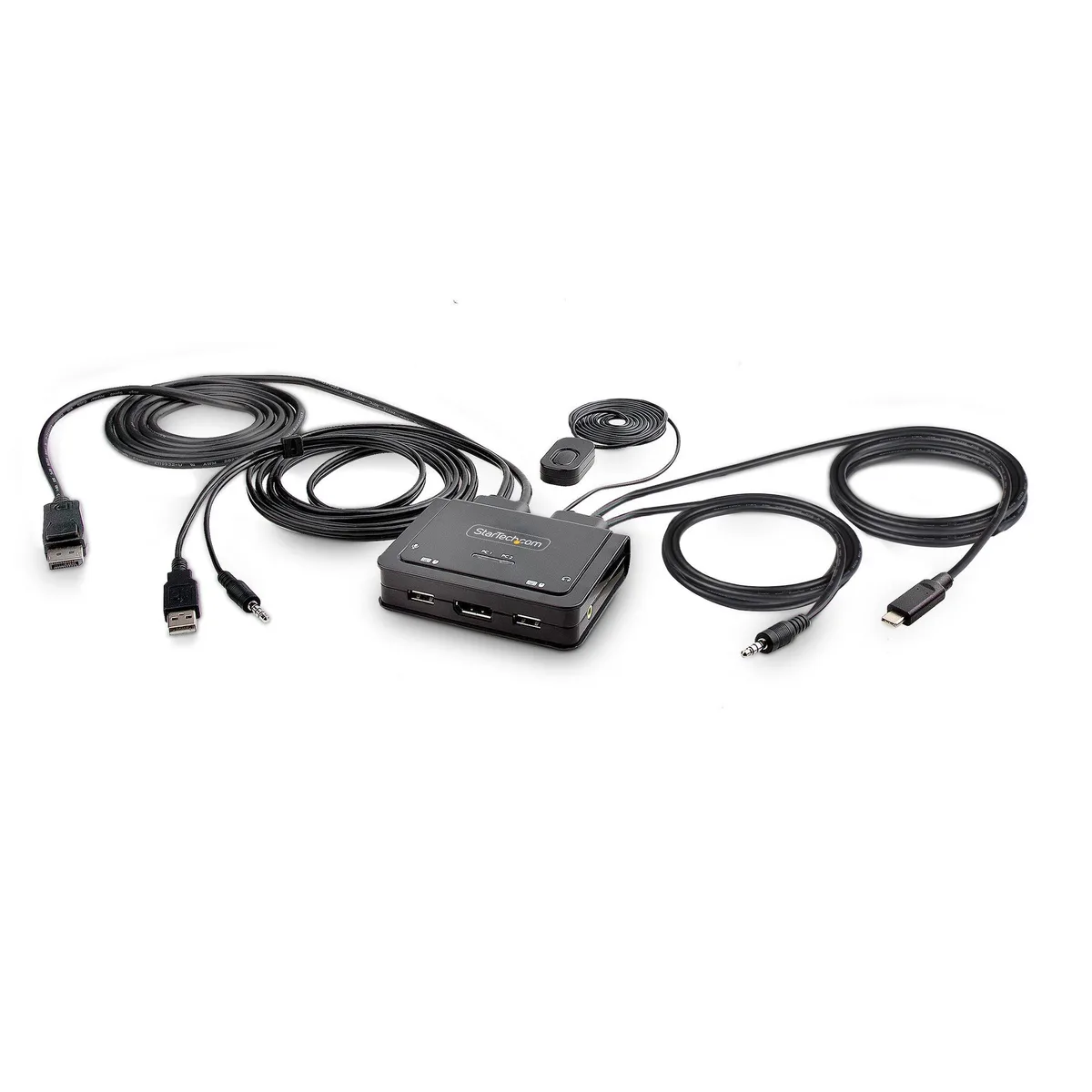 STARTECH STARTECH C2-D46-UAC-CBL-KVM 2-Port Hybrid USB-C DisplayPort KVM Switch 4K 60Hz — product photo