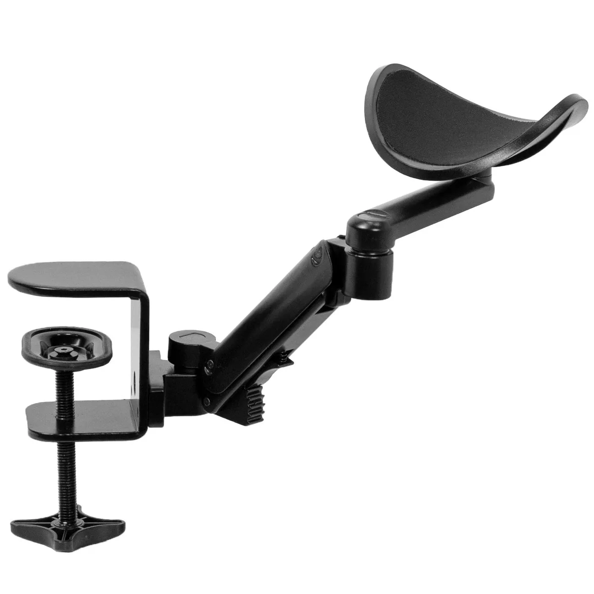 VIVO VIVO Clamp-on Arm & Wrist Rest Pad Black 90° Swivel 360° Rotation 2.5" Height Adjustment — product photo