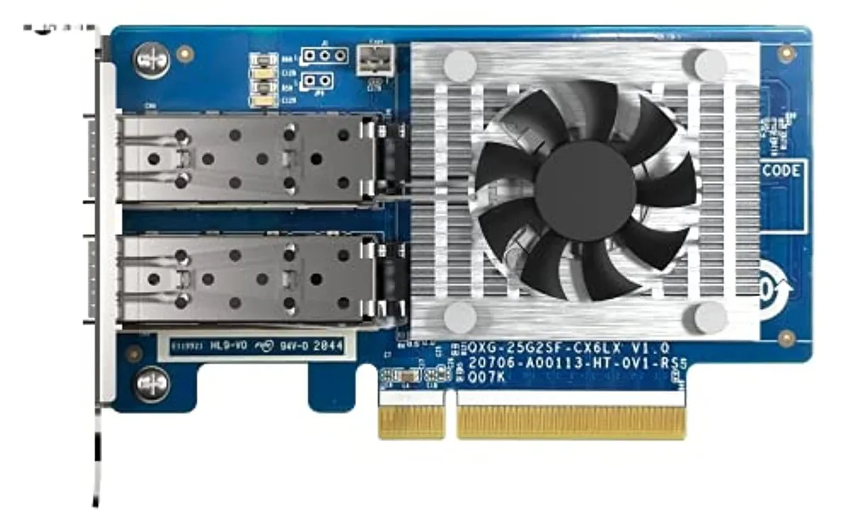 Qnap Qnap QXG-25G2SF-CX6 25GbE dual-port network card — product photo
