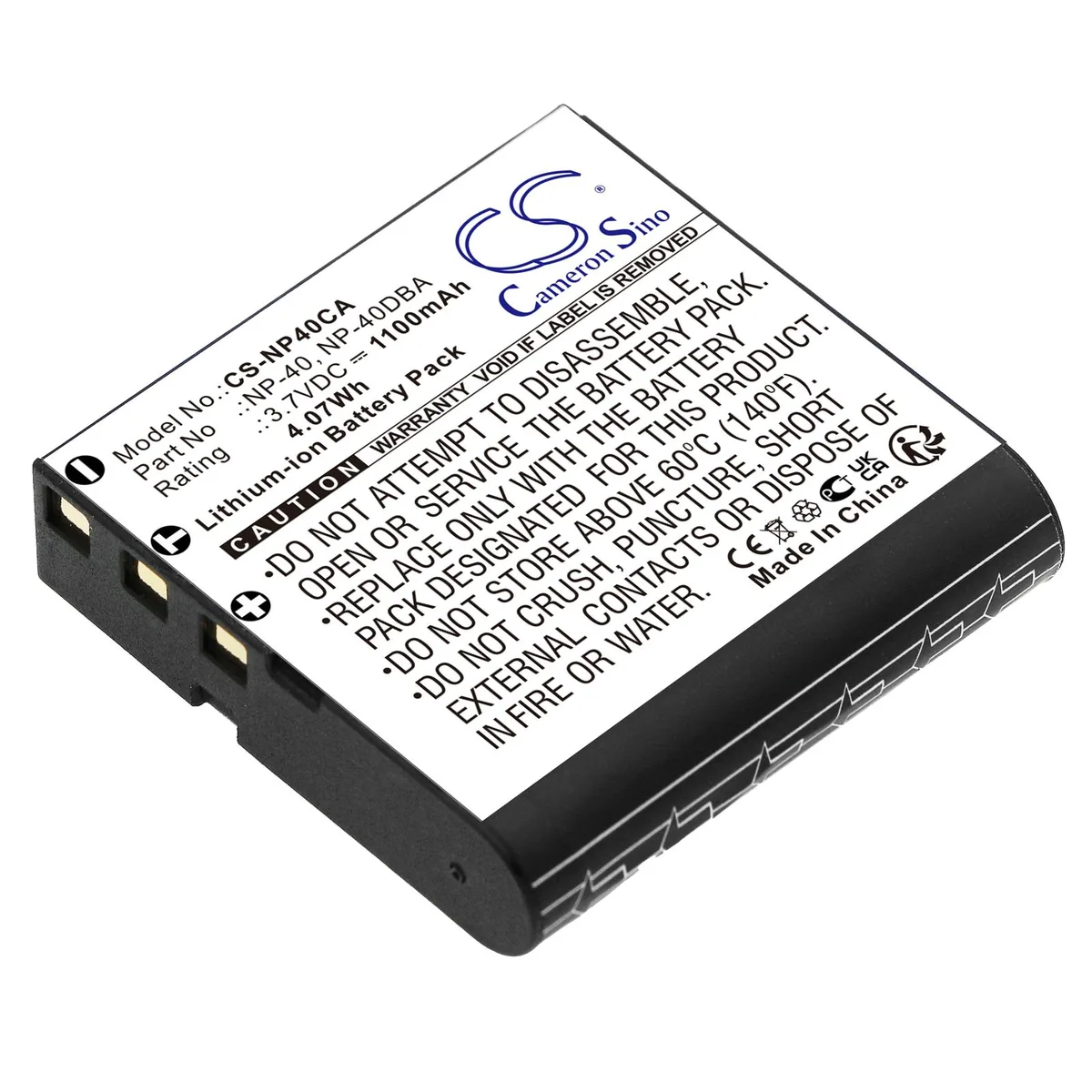 Cameron &amp; Co Cameron &amp; Co DS-CS-NP40CA camera battery 1.23 Ah — product photo