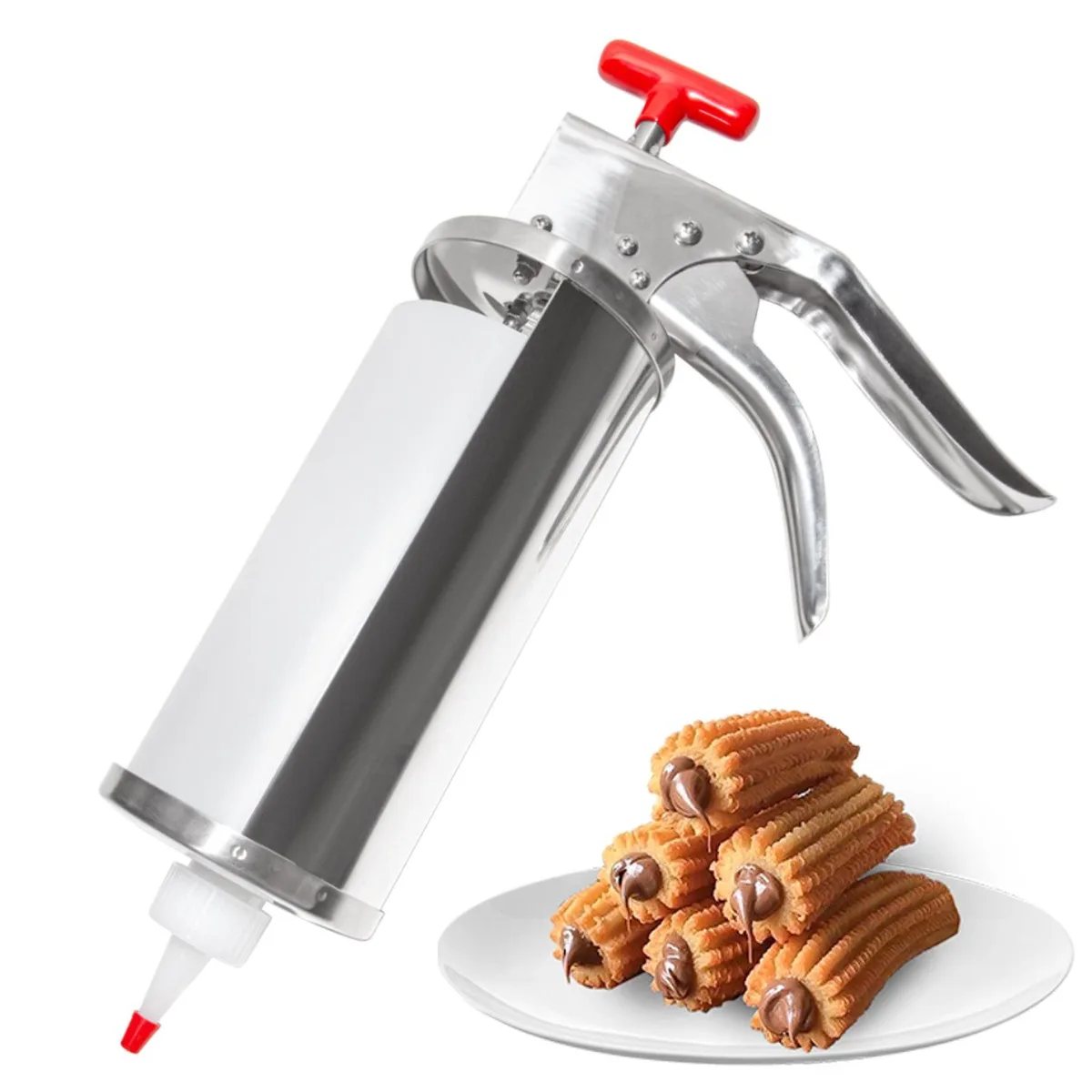 ALDKitchen ALDKitchen AC-320 Churro Filling Gun 1 L Stainless Steel — product photo