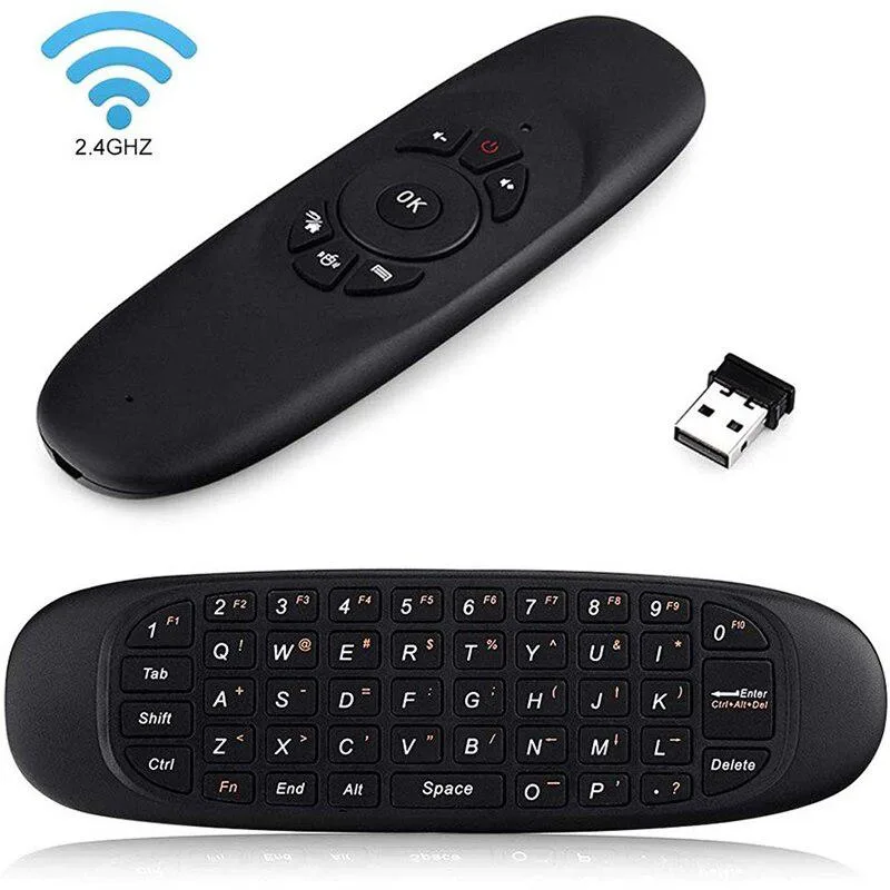 SPECIAL PIE SPECIAL PIE Air Mouse Remote Stick Mini Wireless Keyboard 2.4G Black — product photo