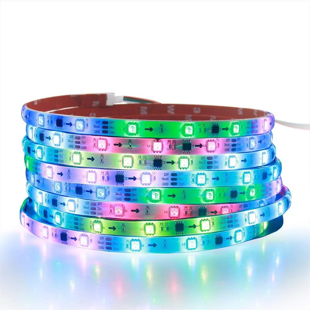 KEHIPI KEHIPI WS2811 12V 5m 150 LED Addressable RGB Strip Lighting — product photo