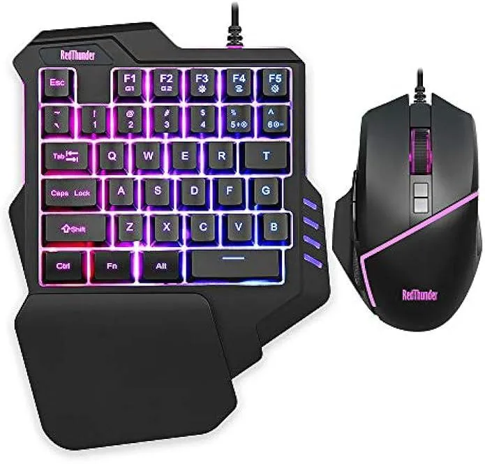 TAURKENAM TAURKENAM 35-Key One-Handed Gaming Keyboard & Mouse Combo — product photo