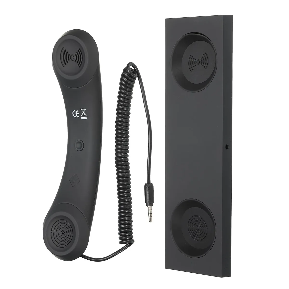 Unique-Bargains Unique-Bargains Retro Handset with Base 3.5mm Black — product photo