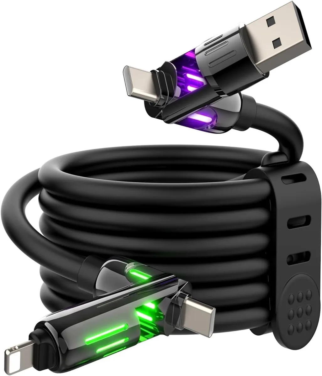 Kootion Kootion 240W 4-in-1 USB Cable 6.6ft Black — product photo