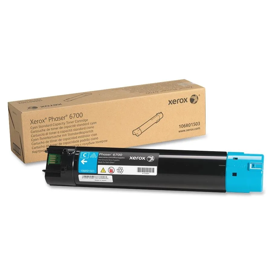 XEROX XEROX 106R01503 Cyan Toner Cartridge 5000 Pages — product photo