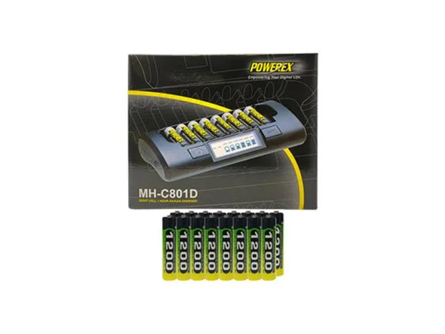 Panasonic Panasonic MH-C801D charger with 16 AAA Eneloop batteries 800 mAh — product photo
