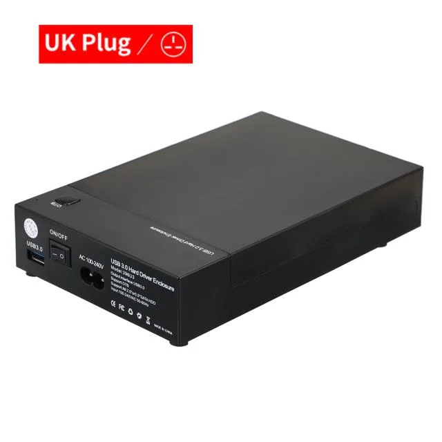 Hetai Tech Hetai Tech 3.0 2.5" 3.5" SATA 5Gbps Enclosure UK PLUG — product photo