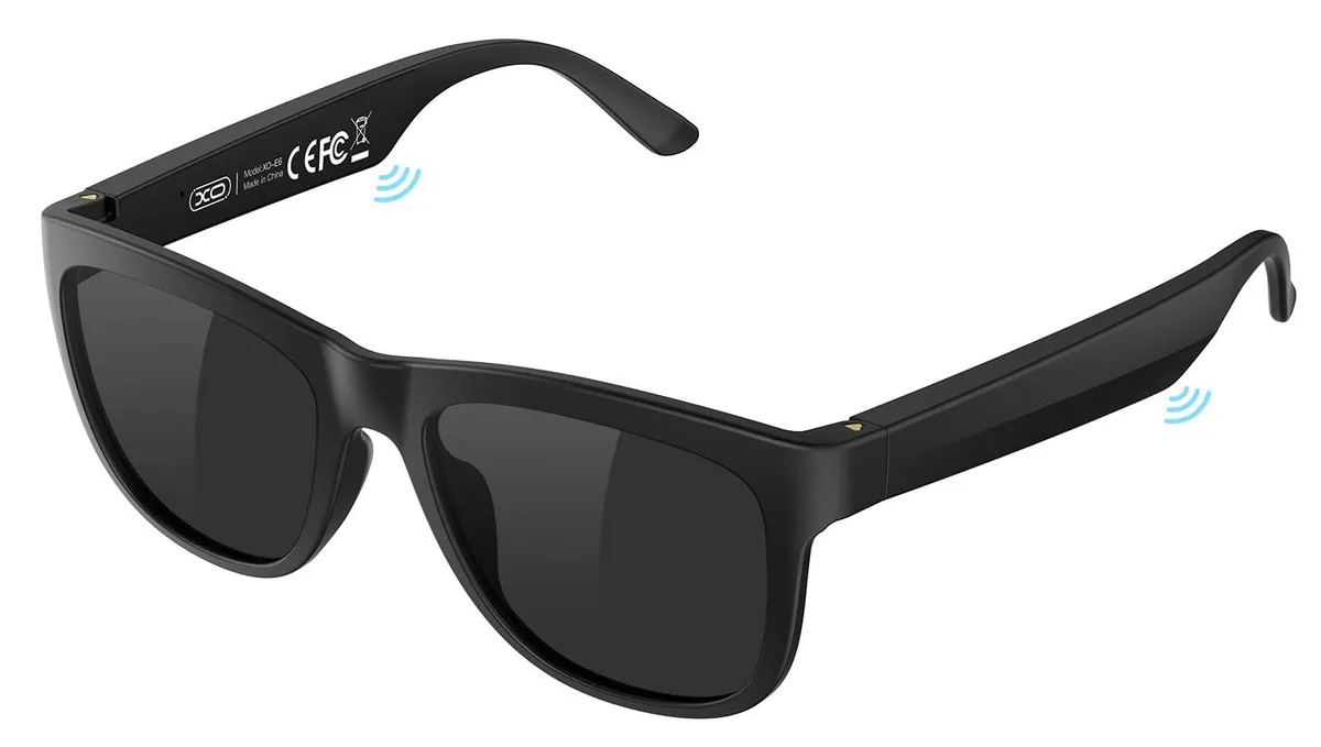 XO Bluetooth 5.2 Audio Sunglasses UV400 Clear Lens — product photo