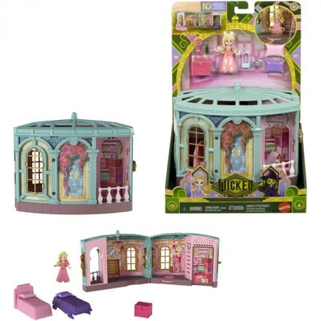Mattel Mattel JFM21 Wicked So Popular Dorm Playset 2.75-inch Glinda Doll — product photo