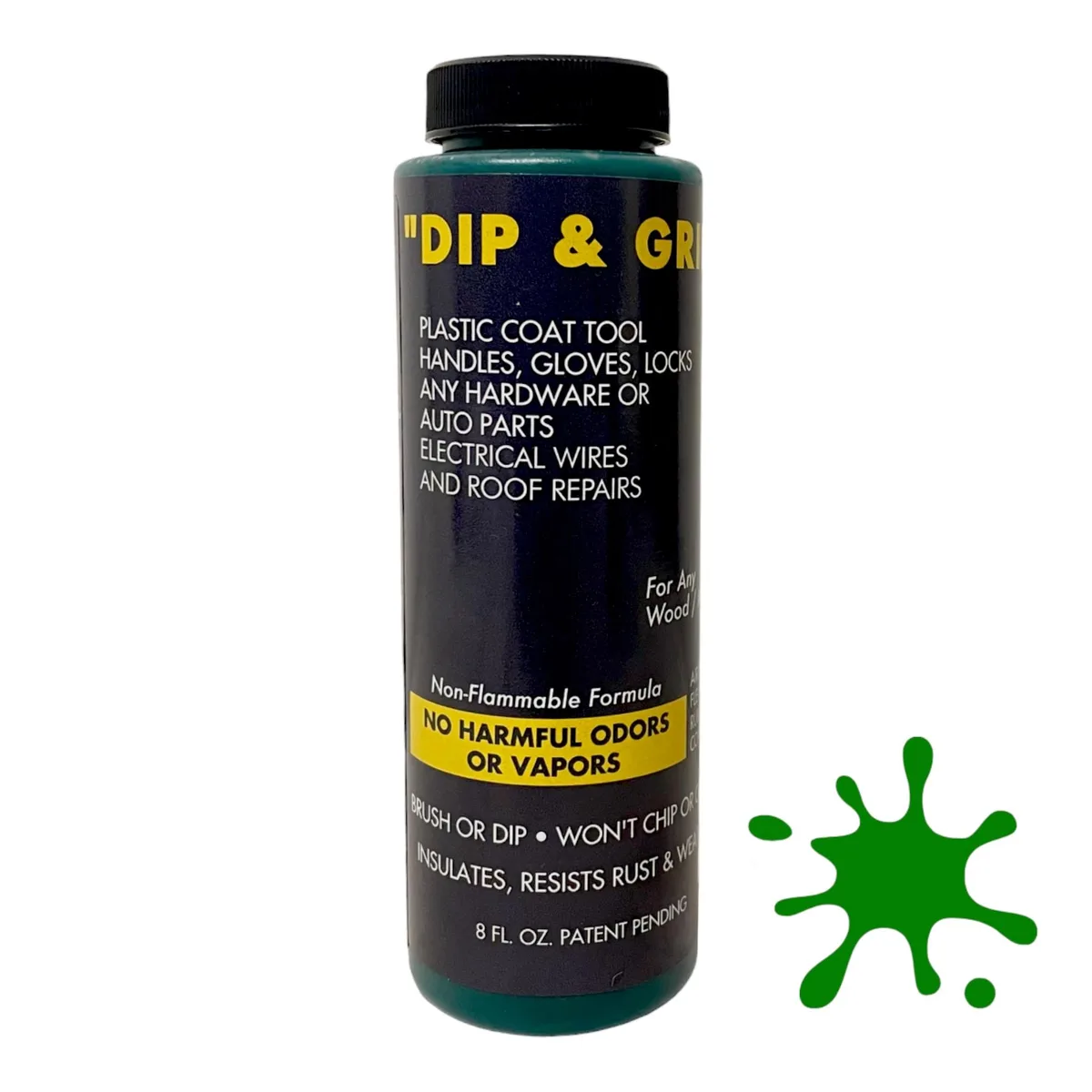 Liquid Leather Liquid Leather Dip and Grip Rubberized Coating Green 8 fl. oz — product photo