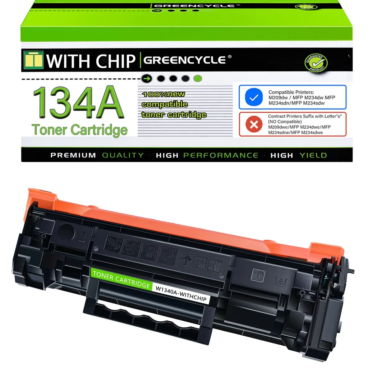 GREENCYCLE GREENCYCLE 134A-CHIP Compatible Toner Cartridge Black 1100 pages — product photo