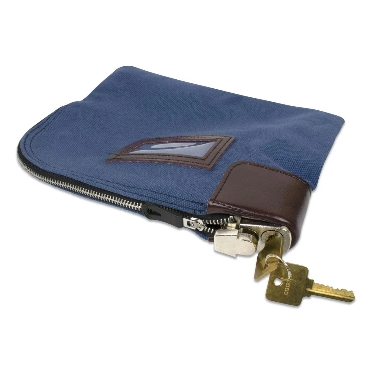 Controltek Controltek 530980 Cash Handling Locking Fabric Deposit Bag 8.5 x 11 Blue — product photo