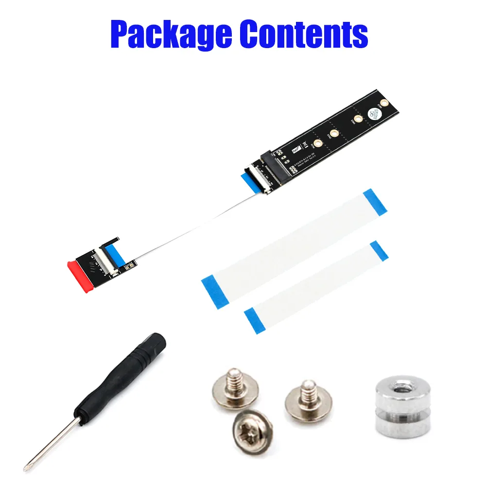 Shenzhen Aimilai Technology Co.Ltd. Shenzhen Aimilai Technology Co.Ltd. M.2 Key M to Key A+E Gender Changer with 10 15 25cm FPC Cables — product photo