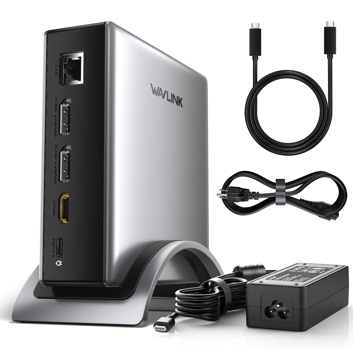 Wavlink Wavlink V1C43EA docking station 140W PD 3.1 triple 8K — product photo