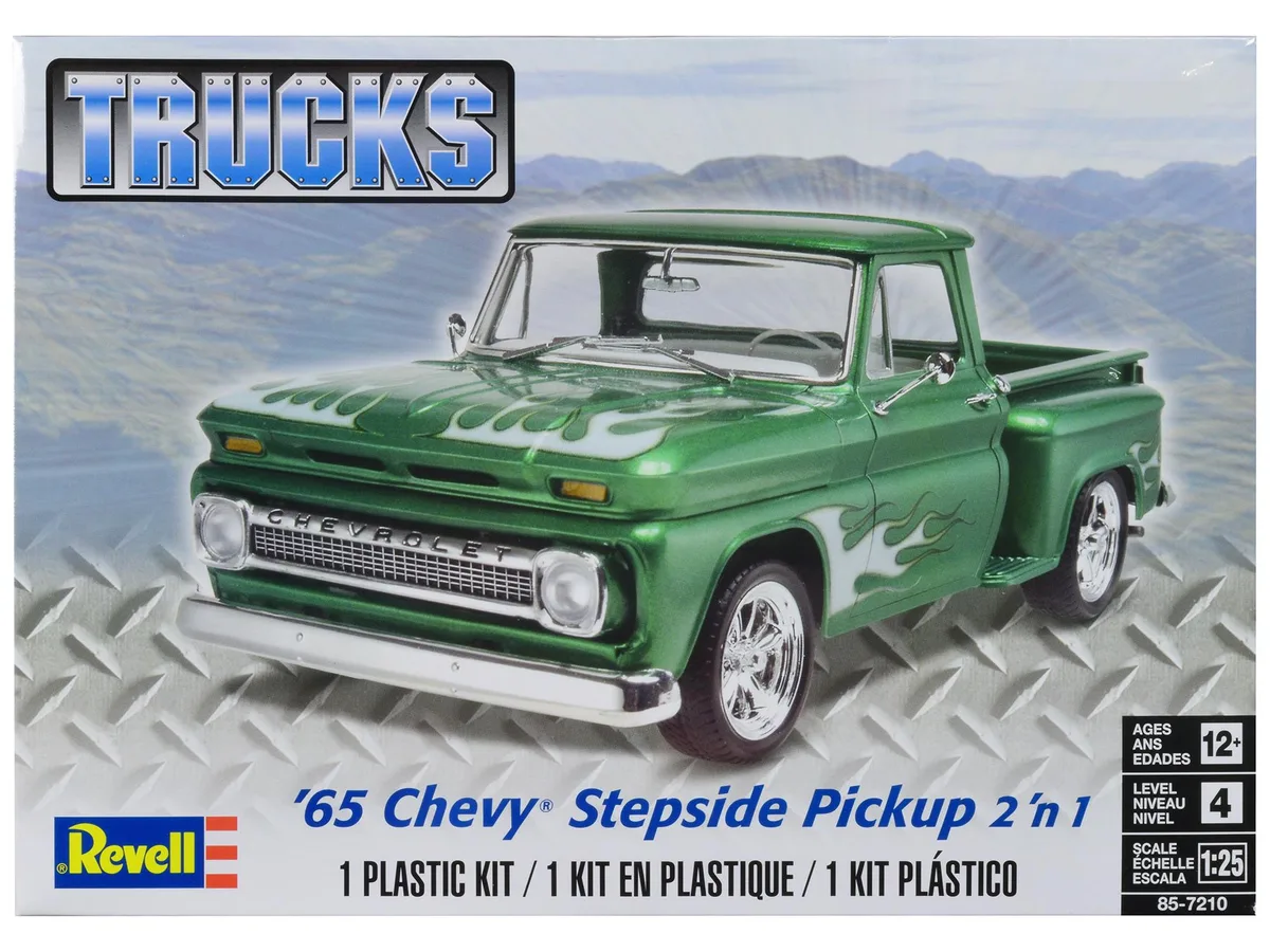 Revell Revell 1965 Chevrolet Stepside Pickup Truck 2-in-1 Kit 1/25 Scale — product photo