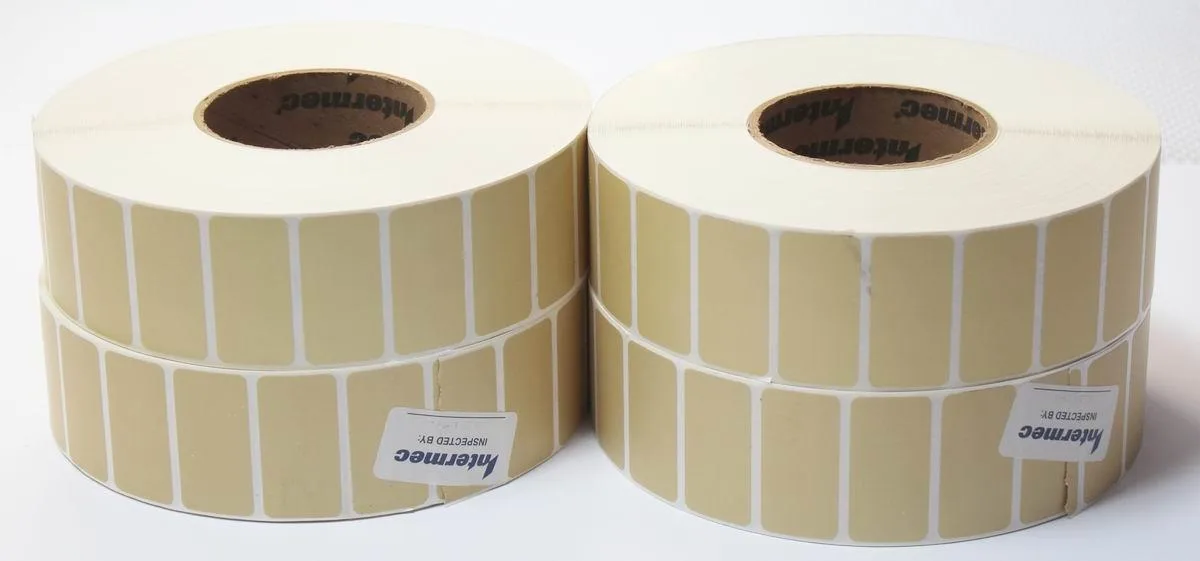 Intermec Intermec E23067 DuraTran II Gloss Polyester Thermal Transfer Labels pos accessory — product photo