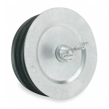 Cherne pipe plug with stainless steel wing nut, 2.62 in high for 2 in pipe