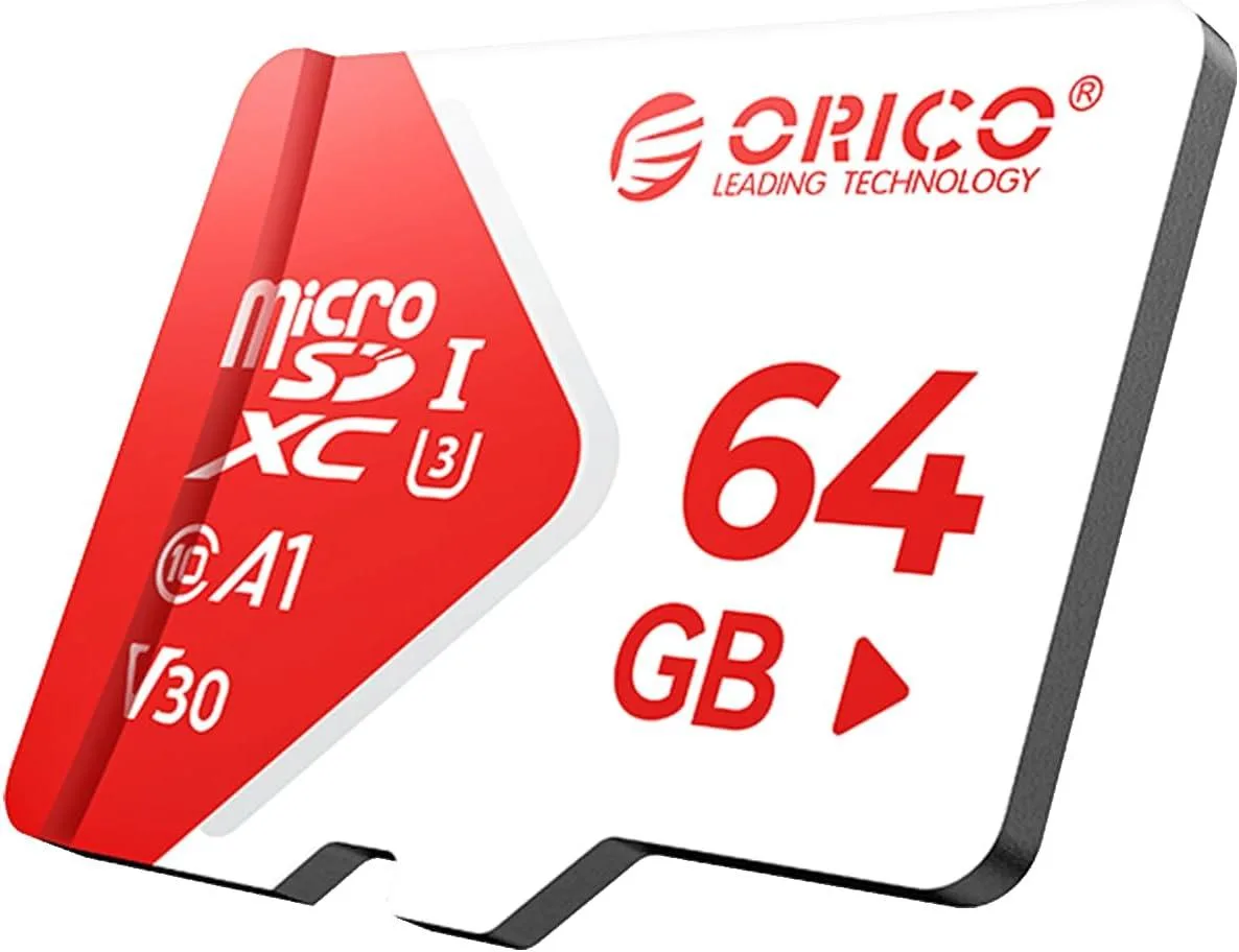Orico Orico 64GB MicroSD UHS-I U3 V30 A1 memory card — product photo