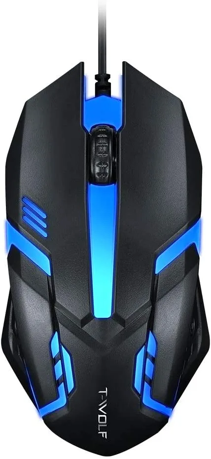 Hitoor Hitoor 1200 dpi wired gaming mouse black — product photo