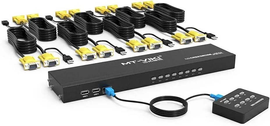 Mickey Technology Mickey Technology 801UK-L 8-port KVM switch VGA USB 2.0 1920x1440 — product photo