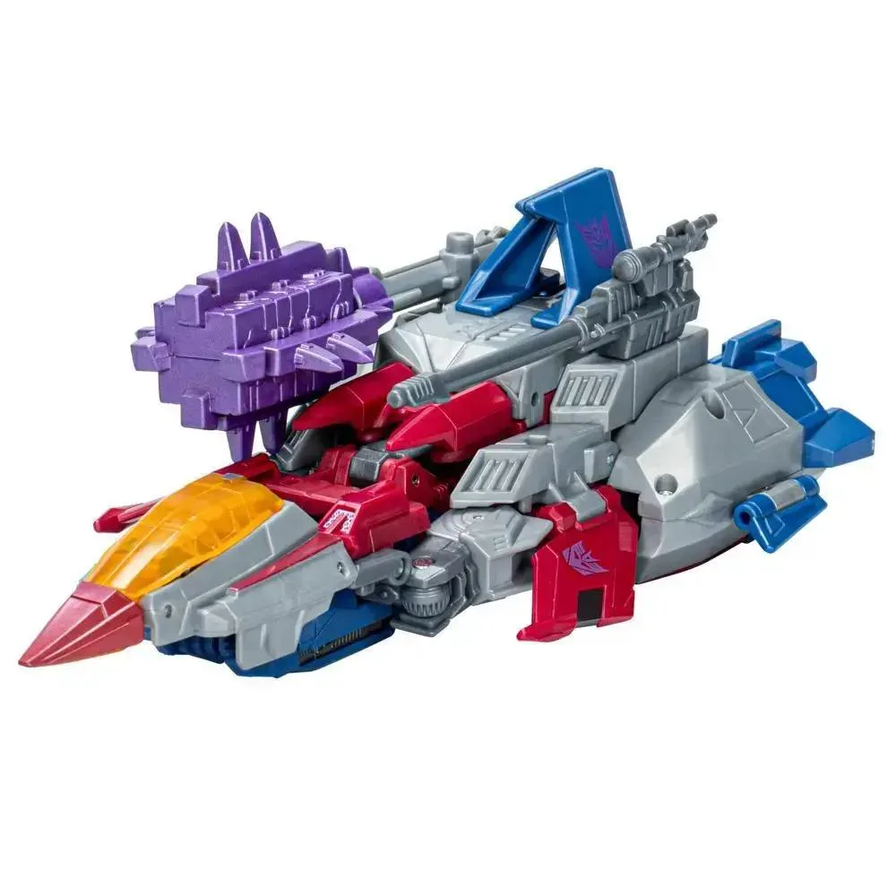Transformers Studio Series Voyager Starscream robot jet figure 6.5 inch scale grey red plastic