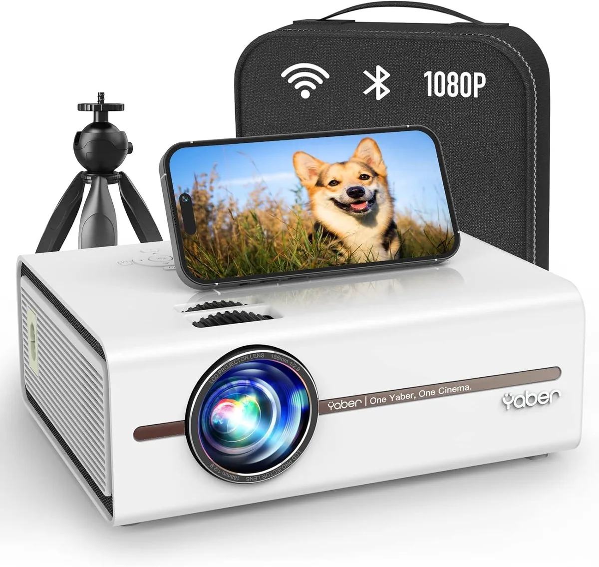 Yaber Yaber U5 Mini Projector 1080P 4K Support 5G WiFi Bluetooth 5.1 2023 Upgraded — product photo