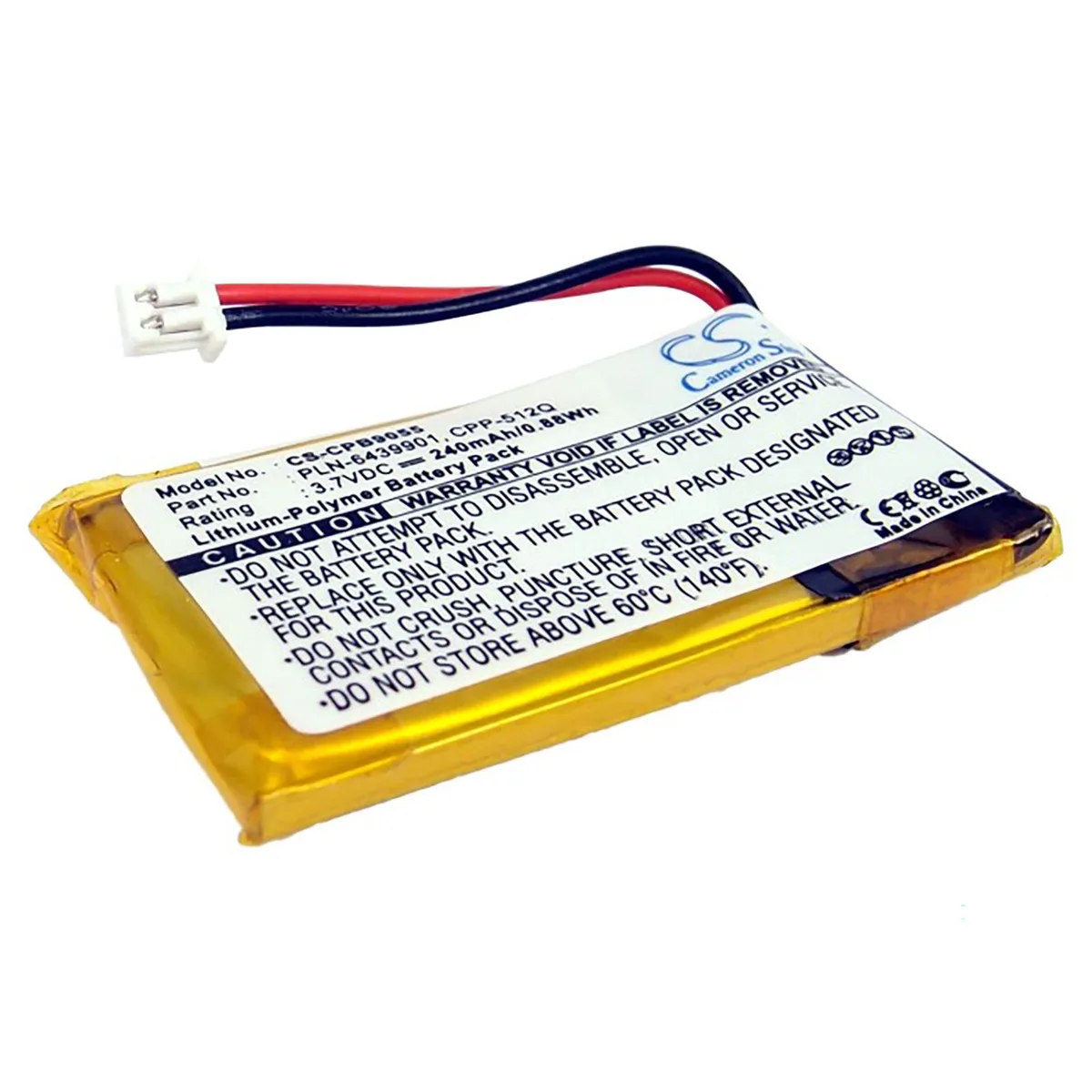 Centenex Electronics Centenex Electronics 300 mAh 3.7 V Li-ion Battery for Plantronics CS50 CS55 HL10 CS351N CS361N CS50-USB — product photo