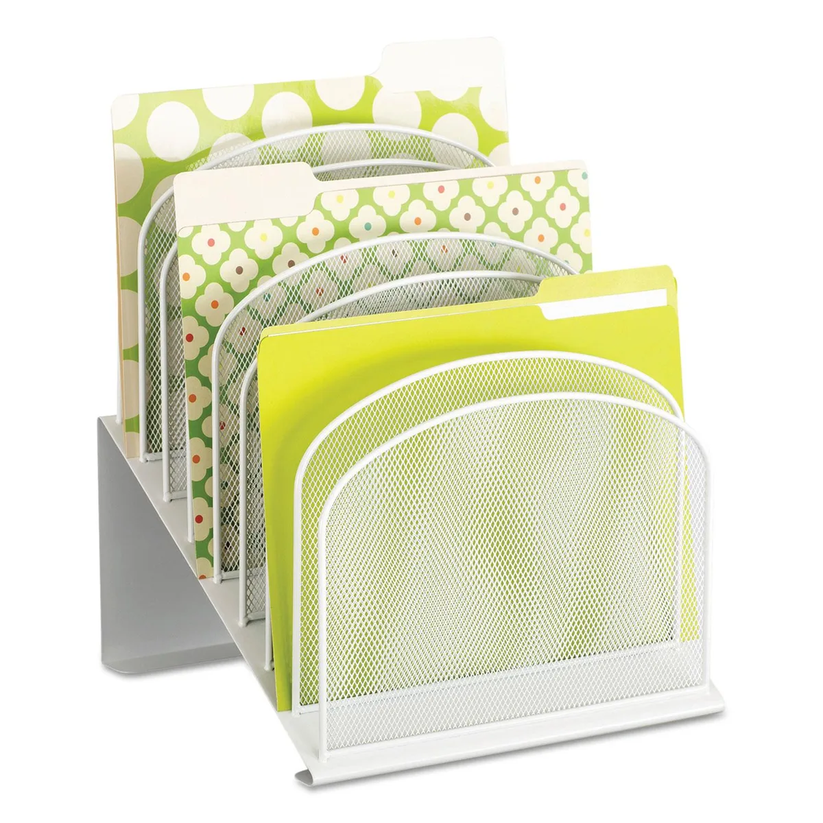 Safco Products Safco Products SAF3258WH Mesh Desk Organizer Accessory White — zdjęcie produktu