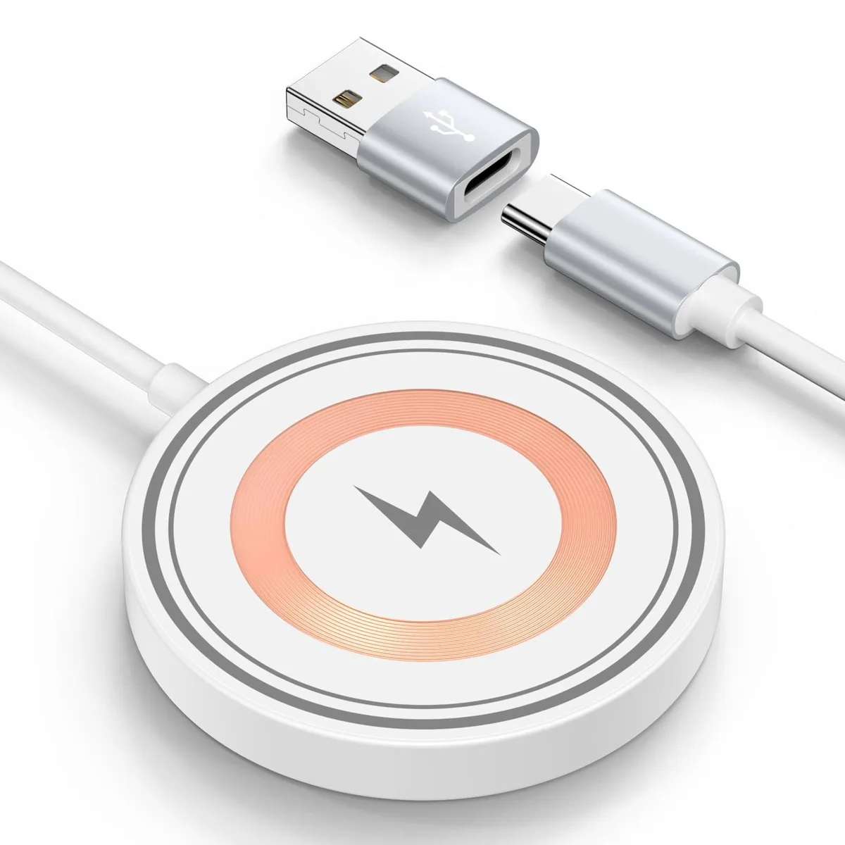  Apple CWD-V062 15W Magnetic Wireless Charger USB-C/A Black — product photo