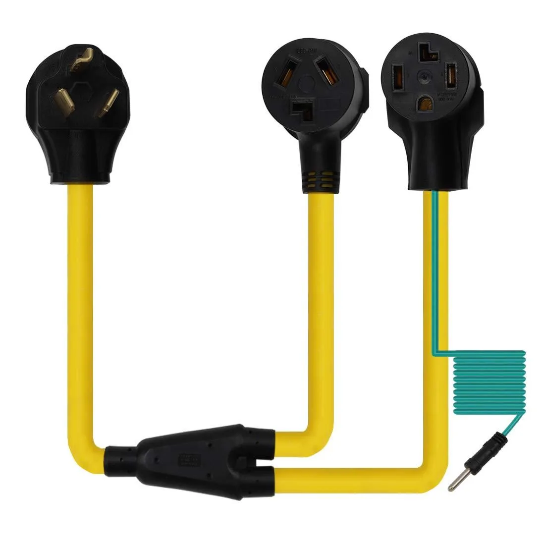 LORDWORLD LORDWORLD NEMA 10-30P to 10-30R &amp; 14-30R Y Splitter 1.0m — product photo