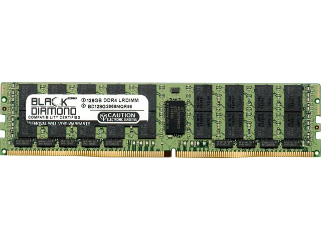 Black Diamond Memory Black Diamond Memory BD128G2666MQR96 128GB DDR4 2666 ECC Registered server RAM — product photo