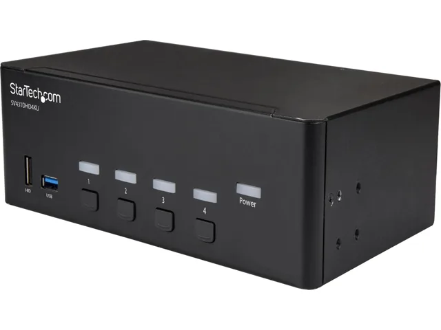 STARTECH STARTECH SV431DHD4KU 4 Port HDMI KVM Switch 4K 30Hz Dual Display — product photo