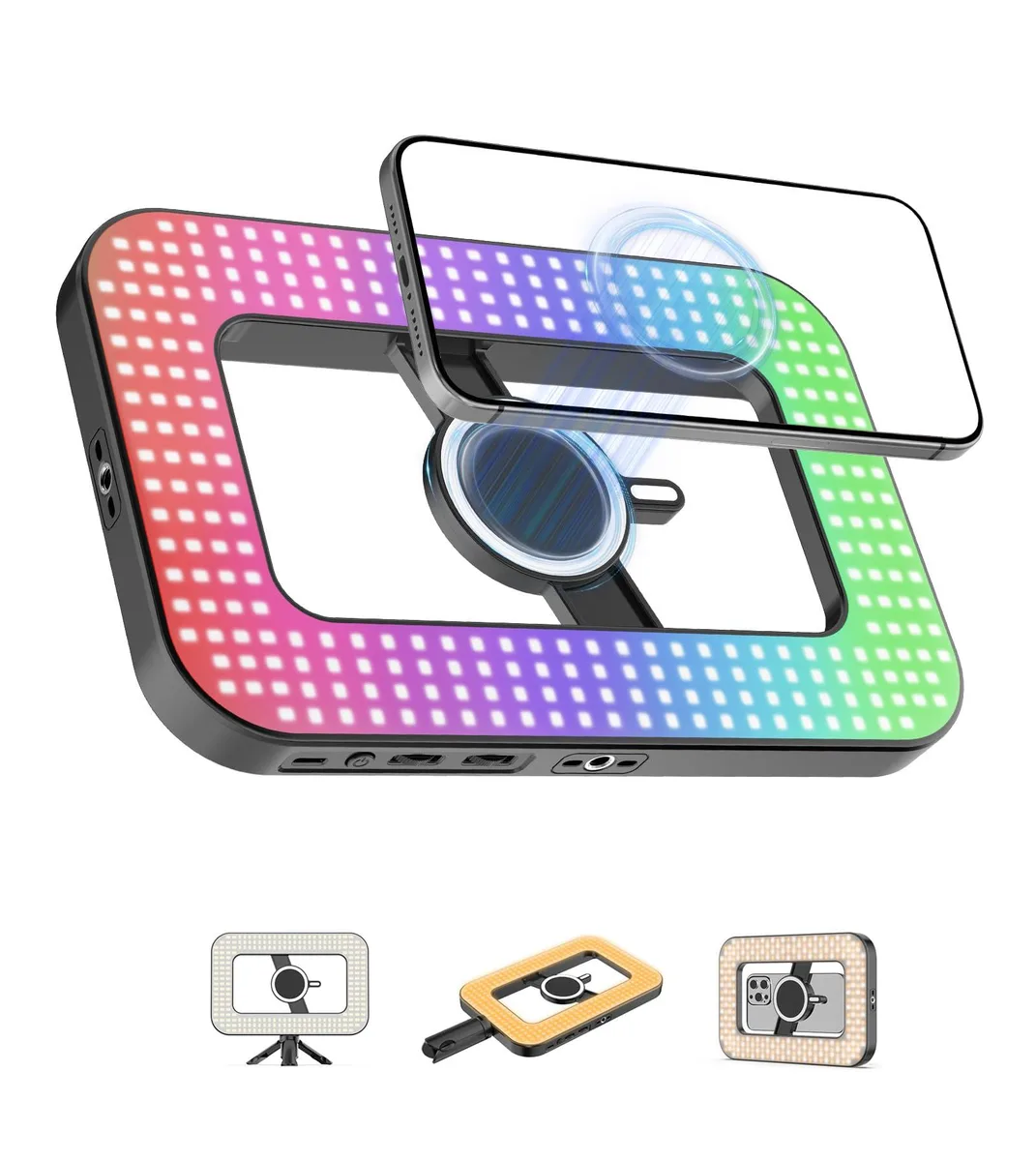  Neewer S4RGB 448 LED 6000mAh RGB Ring Light with Tripod — product photo