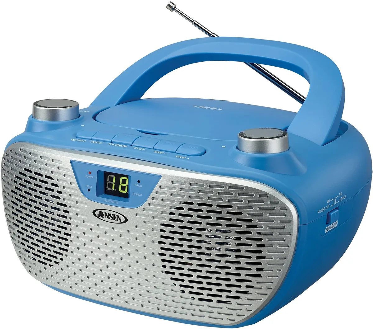 Spectra Merchandising Spectra Merchandising CD-485-BL portable stereo CD player AM FM radio blue — product photo