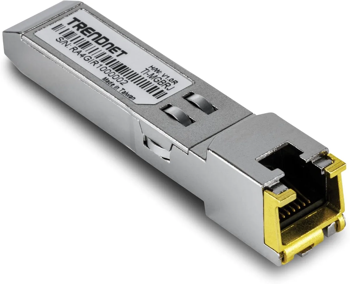 TRENDnet TRENDnet TI-MGBRJ 1000BASE-T Industrial SFP RJ45 Copper Module -40 to 85 °C — product photo