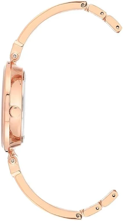 Anne Klein Anne Klein 34 mm Diamond Dial Bangle Watch Light Pink Rose Gold-tone — product photo