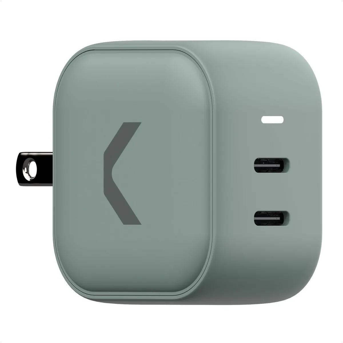 Clemm Core 45W GaN charger, two USB-C ports, Clemm Gray finish