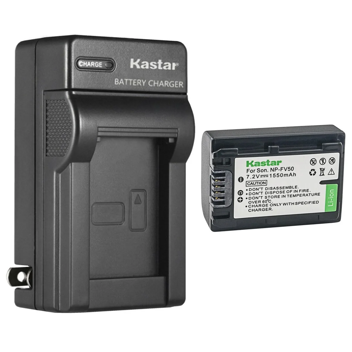 Kastar Kastar NP-FV50 Battery &amp; Charger Pack 1550mAh — product photo