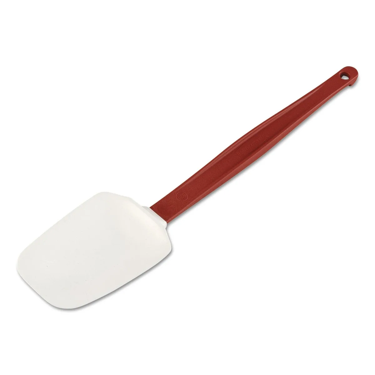 Rubbermaid Commercial Rubbermaid Commercial High Heat Scraper Spoon White Red Blade 13 1/2 Inch 1967RED — product photo