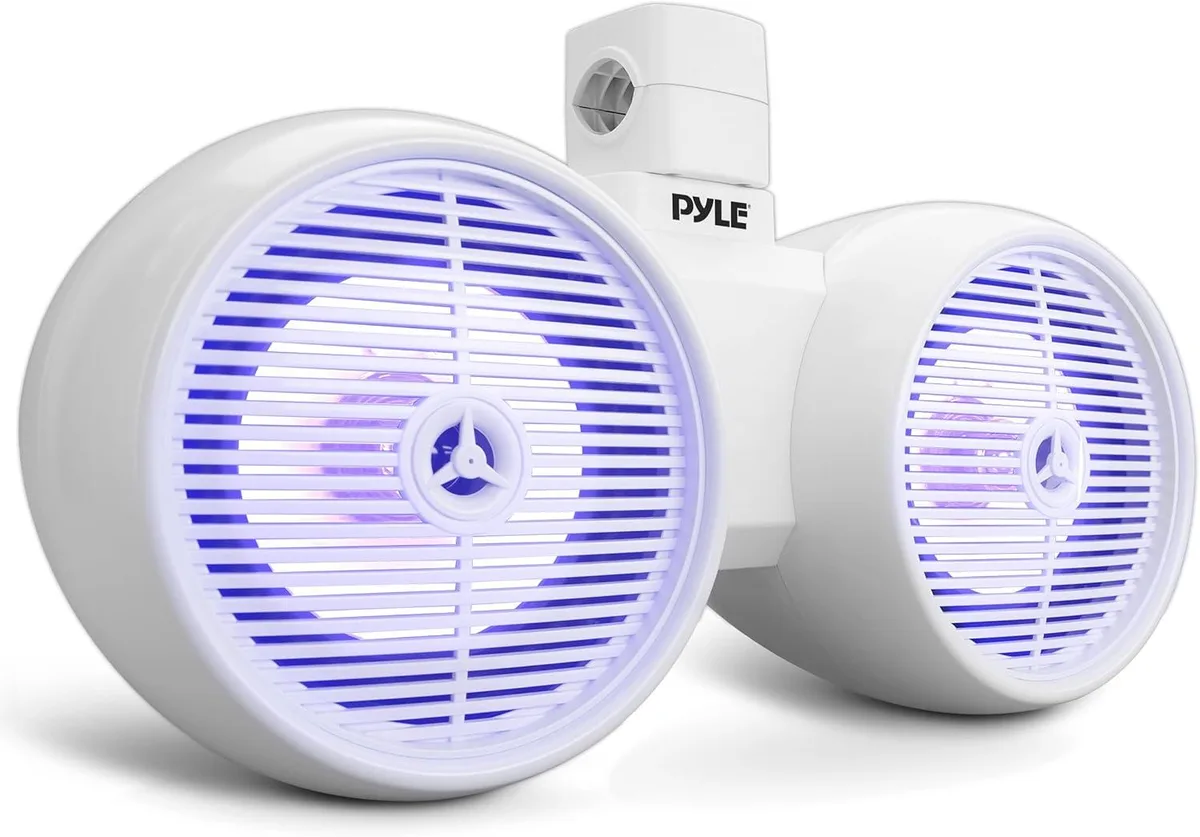 Pyle Pyle PLMRWKBT82WT 8" Marine Wakeboard Bluetooth Speakers 300W — product photo